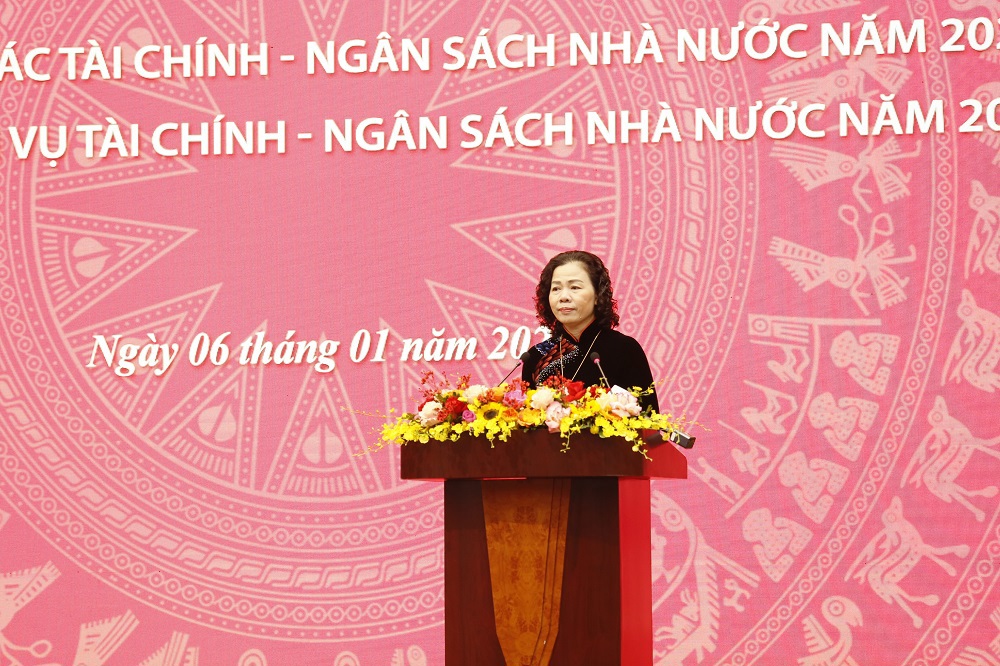 Thứ trưởng Vũ Thị Mai&nbsp;ph&aacute;t biểu khai mạc hội nghị. &nbsp;