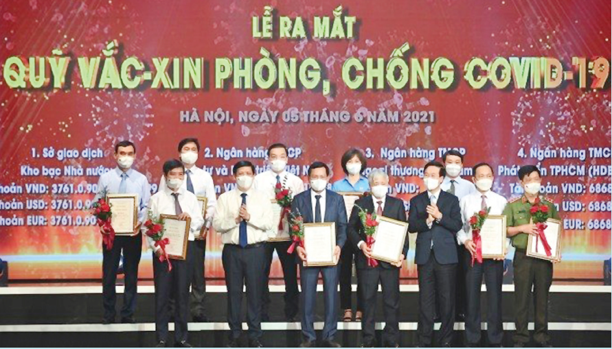 Lễ ra mắt Quỹ Vắc xin phòng, chống COVID-19 (ngày 5/6/2021).