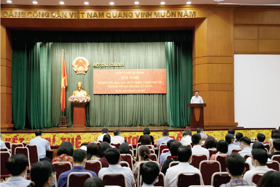 Đảng bộ Bộ Tài chính học tập, quán triệt thực hiện thắng lợi Nghị quyết Đại hội đại biểu toàn quốc lần thứ XIII của Đảng.