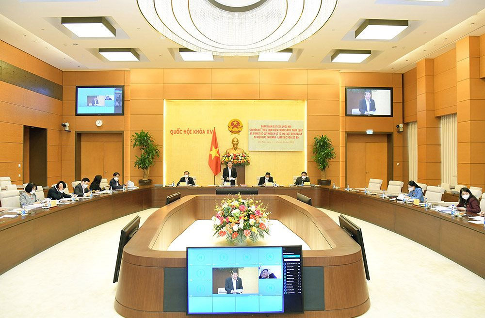 Toàn cảnh buổi làm việc.