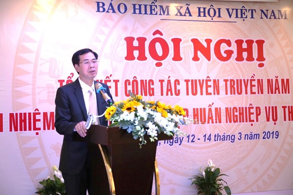Phó Tổng Giám đốc BHXH Việt Nam Đào Việt Ánh phát biểu tại Hội nghị.