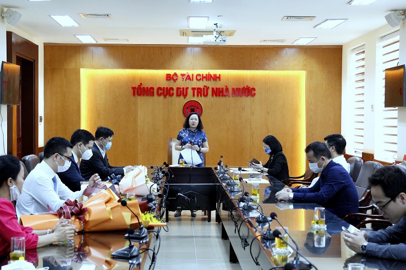 Phó Tổng cục trưởng Tổng cục DTNN Bùi Thúy Ngọc phát biểu tại hội nghị.