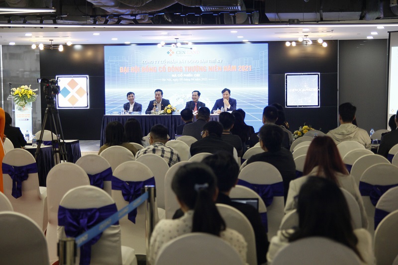 Quang cảnh Đại hội đồng cổ đông thường niên năm 2021 của Cen Land.