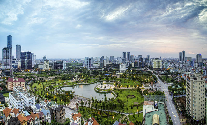 Một góc đô thị trung tâm TP. Hà Nội - Ảnh: HNM