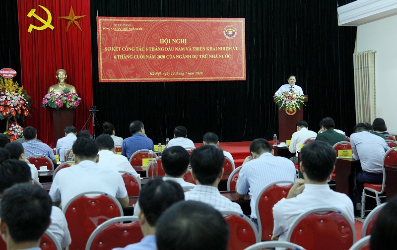 Toàn cảnh hội nghị sơ kết công tác 6 tháng của ngành Dự trữ Nhà nước.