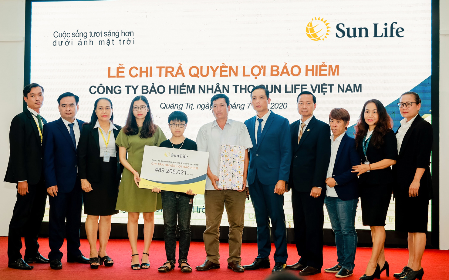 Số tiền được chi trả là sự động viên và an ủi kịp thời giúp gia đình ổn định cuộc sống trong thời gian tới.