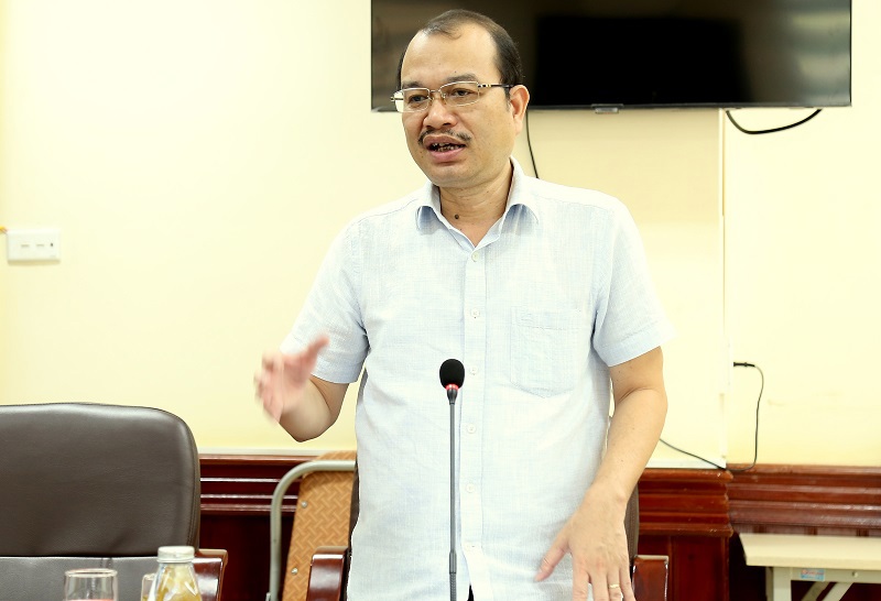 Ph&oacute; Tổng cục trưởng Tổng cục DTNN Phạm Vũ Anh ph&aacute;t biểu tại buổi gặp mặt.