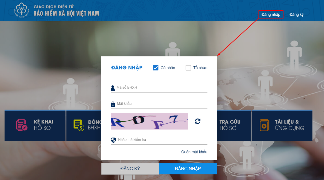 Hướng dẫn đăng ký online nhận lương hưu qua tài khoản ngân hàng cá nhân - Ảnh 1