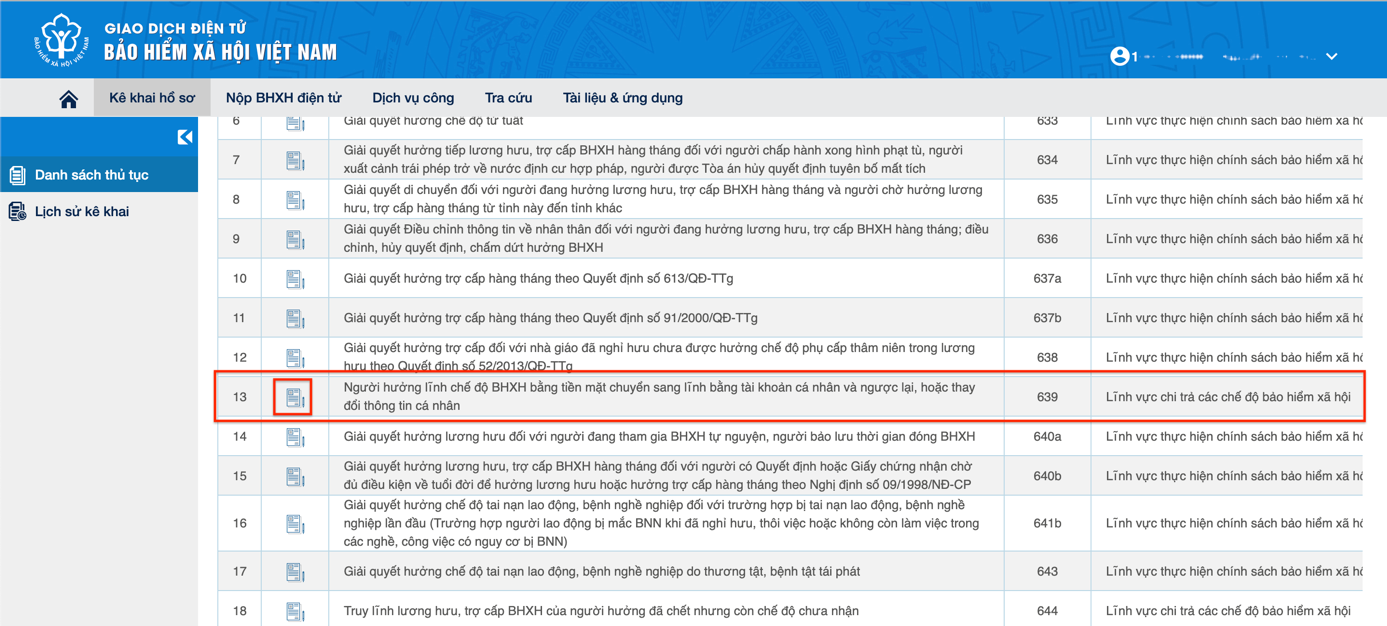 Hướng dẫn đăng ký online nhận lương hưu qua tài khoản ngân hàng cá nhân - Ảnh 3