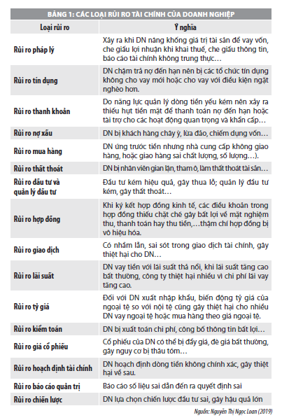 Phân tích rủi ro tài chính tại doanh nghiệp - Ảnh 1
