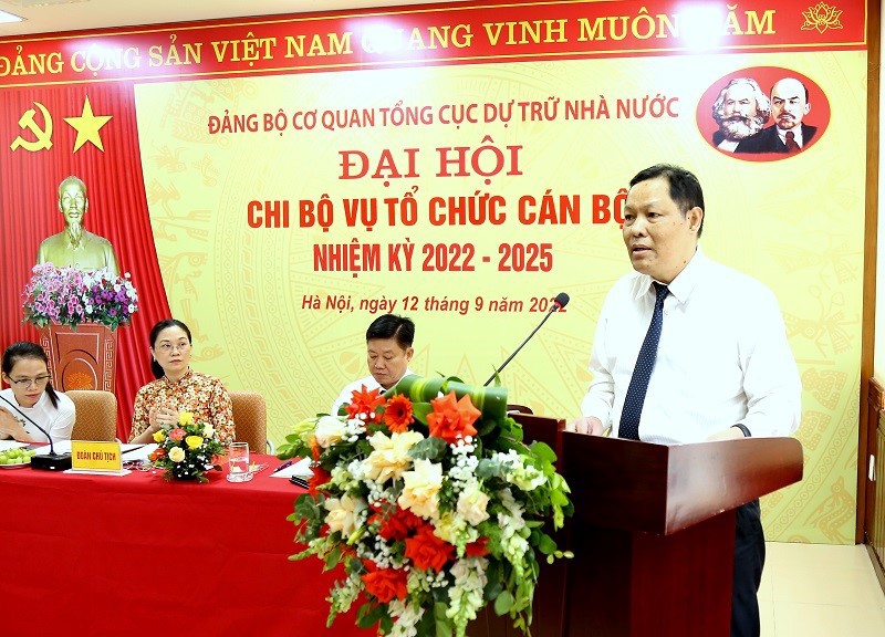 Bí thư Đảng ủy, Tổng cục trưởng Tổng cục DTNN Đỗ VIệt Đức phát biểu chỉ đạo tại Đại hội.
