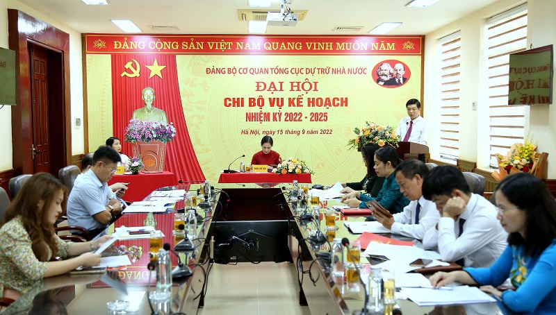 Đại hội Chi bộ Vụ Kế hoạch (ng&agrave;y 15/9/2022).
