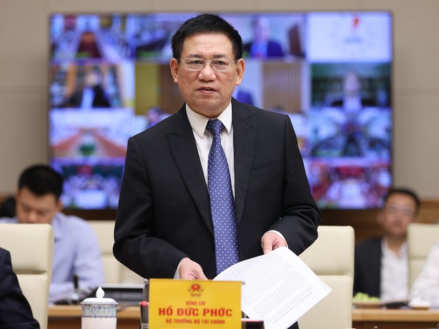 Bộ trưởng Bộ Tài chính Hồ Đức Phớc phát biểu tại Hội nghị Thủ tướng Chính phủ với DN đầu tư nước ngoài (ngày 17/9/2022).