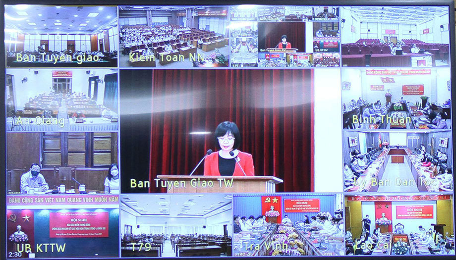 Hội nghị tổ chức theo hình thức trực tuyến trên toàn quốc.