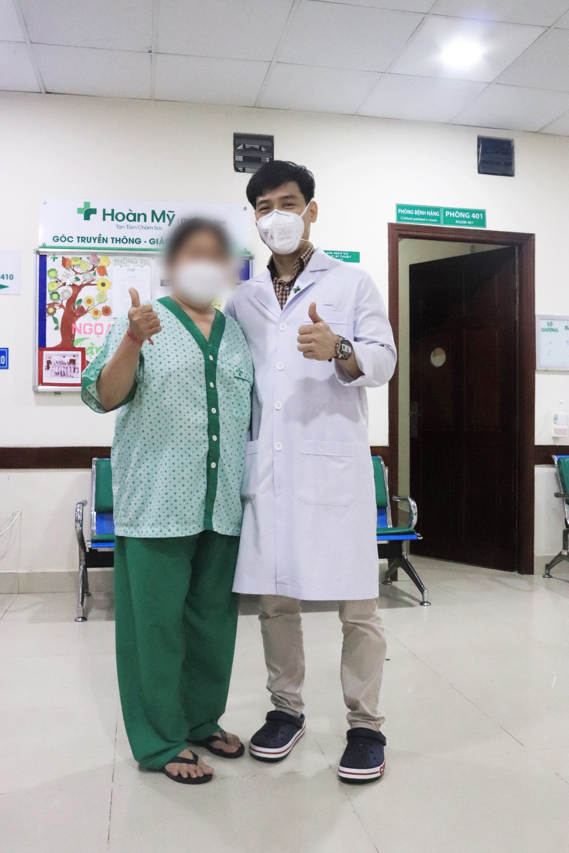  Bệnh nhân T.T.T.P chia sẻ đã có thể đứng lâu mà không còn lo lắng tê chân.