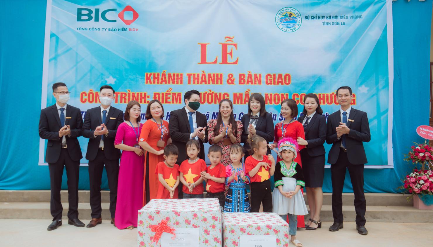 BIC tài trợ công trình điểm trường mầm non Co Phường (thuộc Trường mầm non Hoa Đào), tỉnh Sơn La với giá trị hơn 360 triệu đồng.