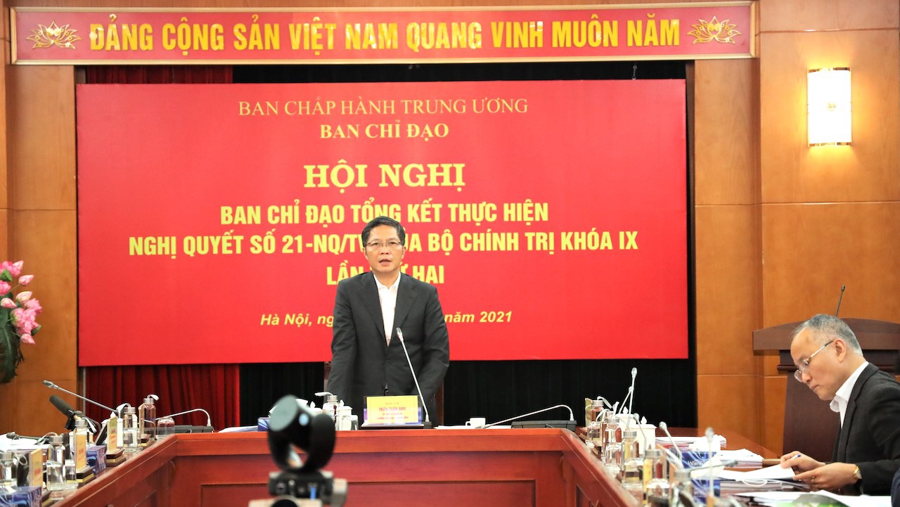 Ông Trần Tuấn Anh - Trưởng Ban Kinh tế Trung ương, Trưởng Ban Chỉ đạo Tổng kết Nghị quyết số 21-NQ/TW nhấn mạnh, Đồng bằng sông Cửu Long là vùng kinh tế quan trọng trong sự phát triển bền vững của cả nước - Ảnh: VGP