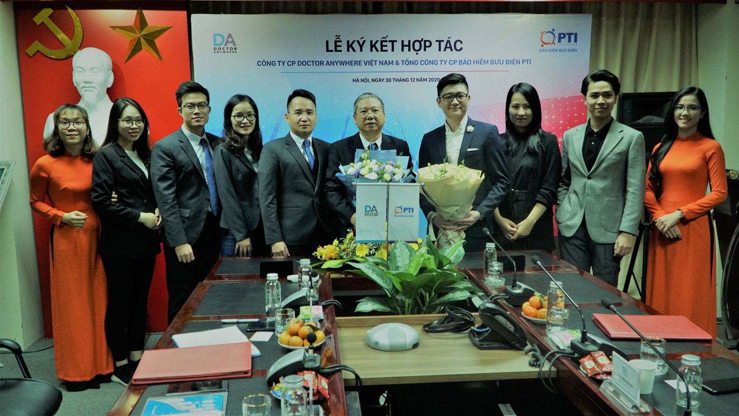 Lế ký kết hợp tác giữa PTI và Doctor Anywhere.