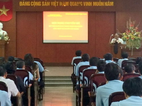 Toàn cảnh Hội nghị sinh hoạt chuyên đề. Nguồn: hanoicustoms.gov.vn