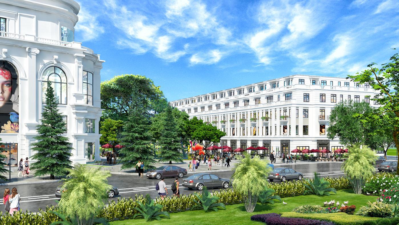 Phối cảnh tổ hợp Trung tâm thương mại Vincom Lê Thánh Tông - Hải Phòng.
