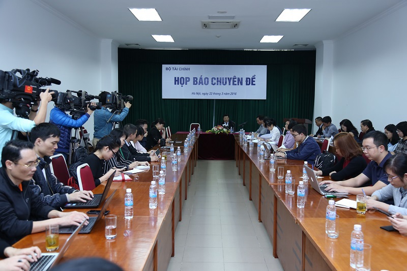 Toàn cảnh Họp báo Chuyên đề, ngày 22/3/2016. Ảnh: Văn Trường