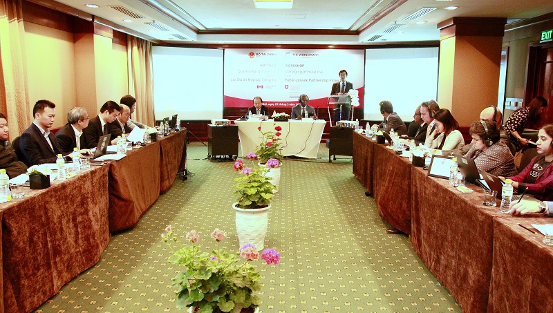 Toàn cảnh Hội thảo Quản lý rủi ro tài khóa đối với các dự án PPP, ngày 22/3/2018.