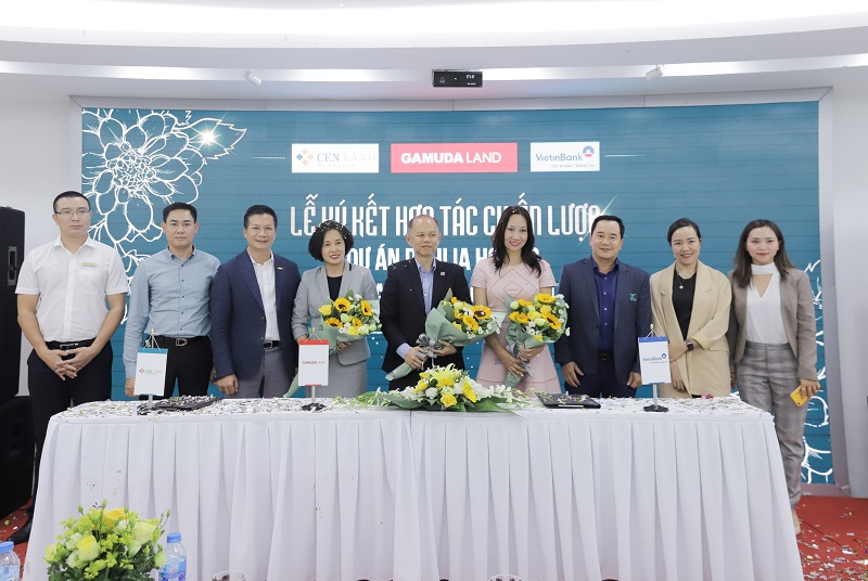 Lễ ký kết hợp tác chiến lược dự án Dahlia Homes giữa Gamuda Land Việt Nam – Cenland – VietinBank Tràng An.