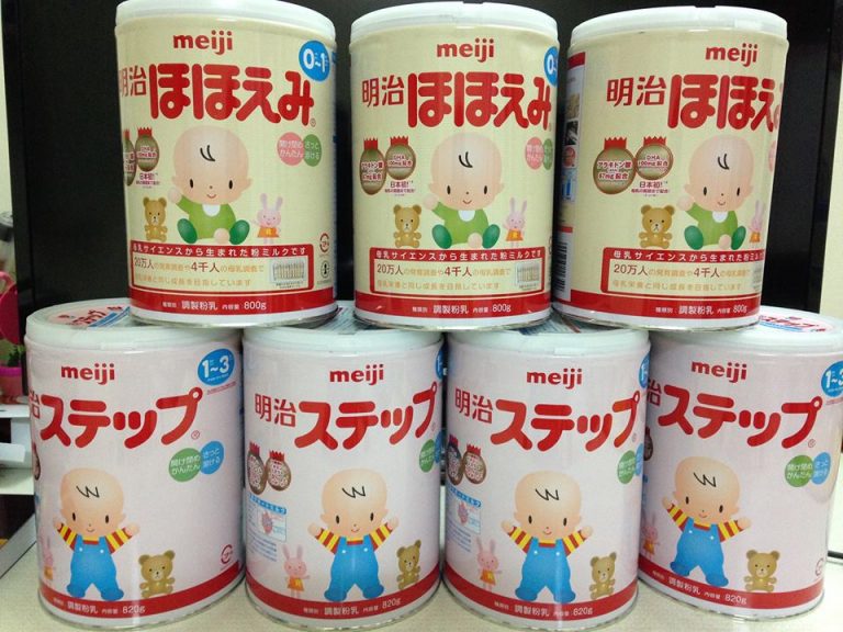 Sữa Meiji của Nhật là một những loại sữa được tin dùng tại thị trường Việt Nam.