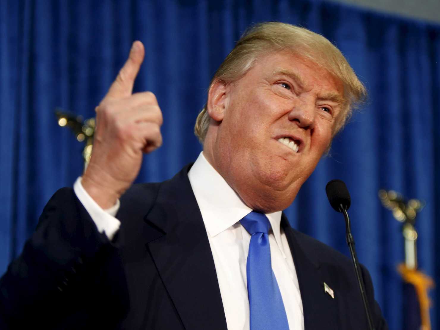 Ứng cử viên đảng Cộng hòa Donald Trump.