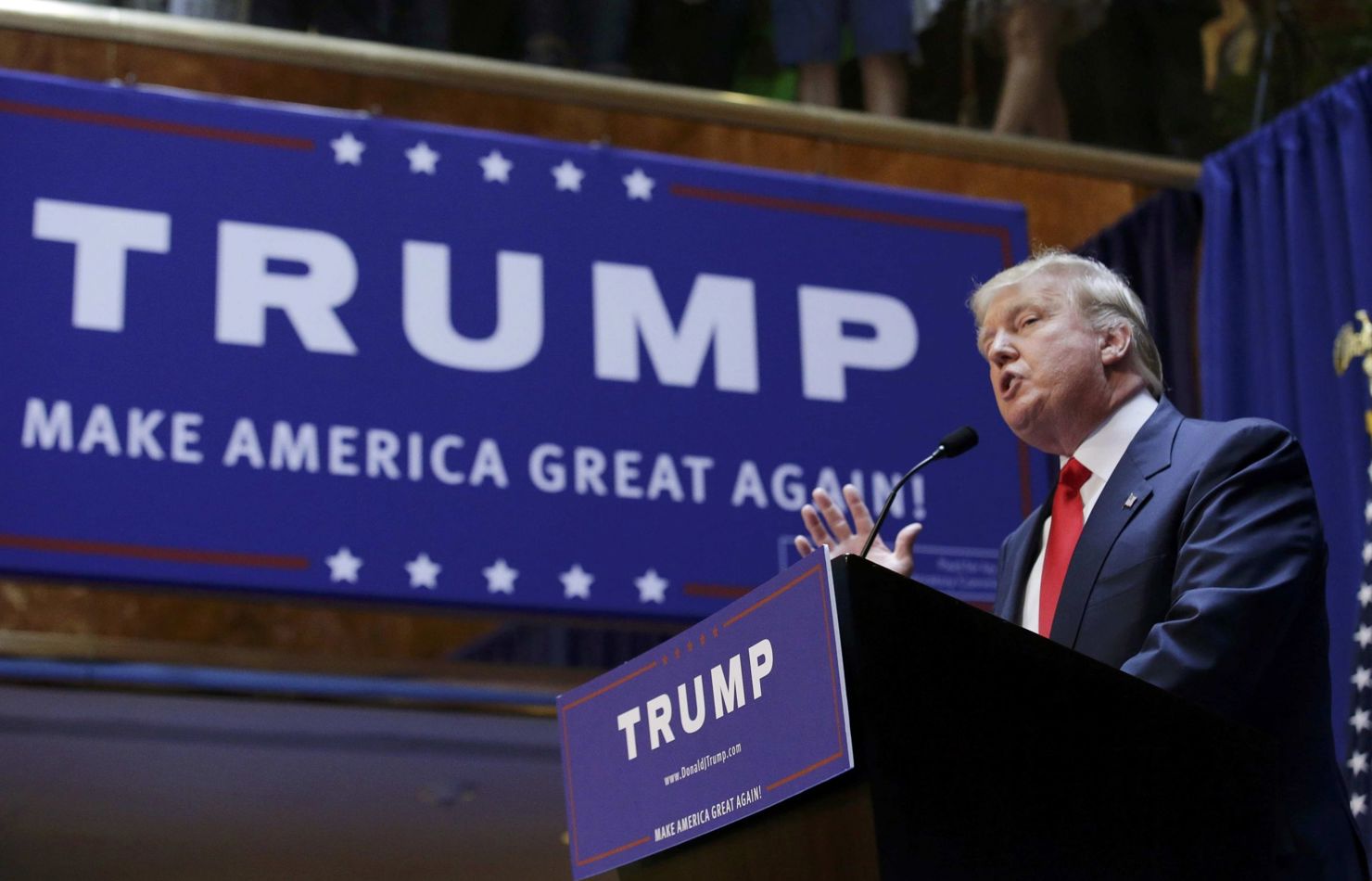 Ông Donald Trump trong chiến dịch vận động tranh cử.
