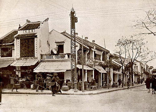 Phố cổ Hà Nội xưa. Nguồn: internet.