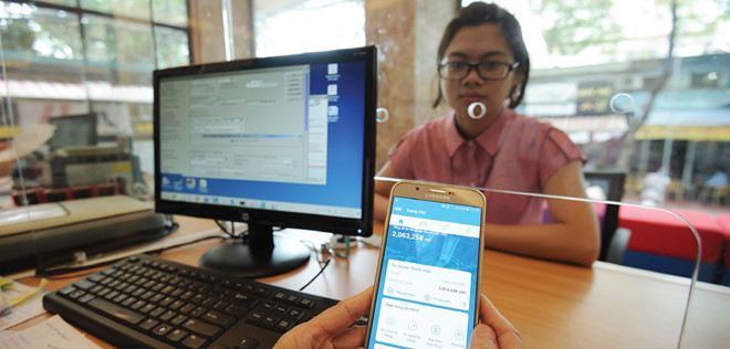 40% người khách hàng có sử dụng dịch vụ ngân hàng số. Nguồn: internet.