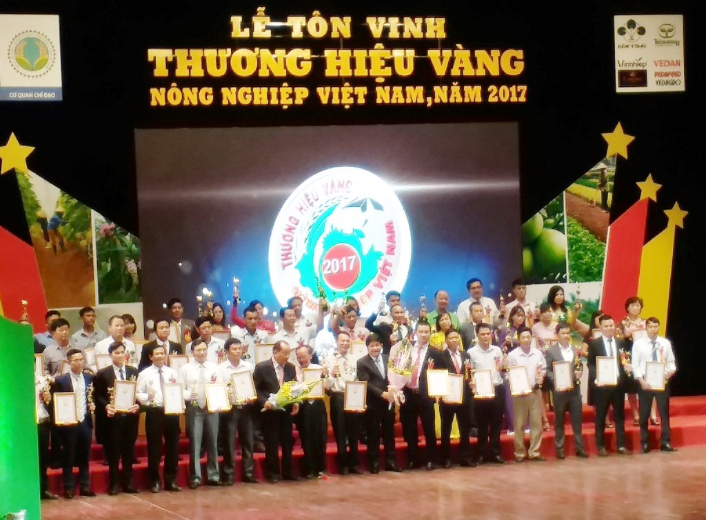 150 thương hiệu, sản phẩm nông nghiệp Việt Nam năm 2017 đã được vinh danh. Nguồn: Internet