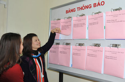 Công khai các TTHC thuế tại cơ quan thuế. Nguồn: Internet