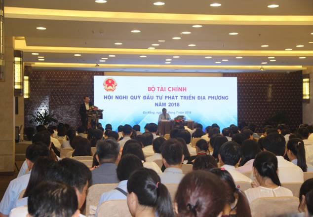 Toàn cảnh Hội nghị thường niên năm 2018 đánh giá kết quả hoạt động của các Quỹ đầu tư phát triển địa phương.