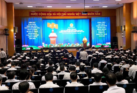 Cục Thuế TP. Hồ Chí Minh triển khai giải pháp thu NSNN giai đoạn cuối năm. Ảnh Đ.Doãn
