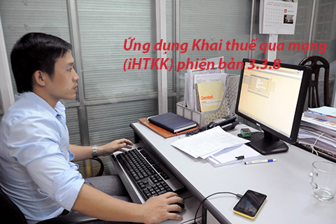 Khai thuế theo ứng dụng mới. Ảnh: Đức Minh