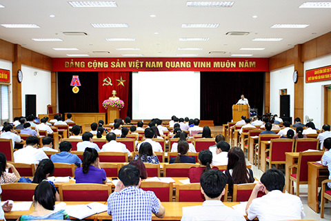Toàn cảnh lớp tập huấn. Ảnh: Văn Học