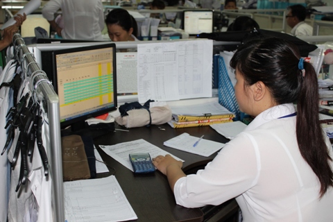 Công ty may Tây Đô, một trong những DN thực hiện nộp thuế điện tử sớm nhất tại TP.Cần Thơ. Ảnh: NM.
