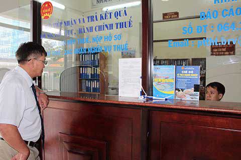 Bộ phận “một cửa” Cục Thuế tỉnh Bà Rịa - Vũng Tàu.