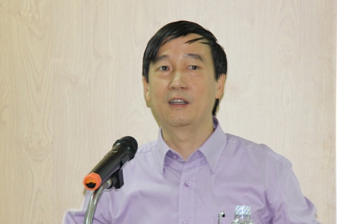 Ông Nguyễn Đại Trí - Phó Tổng cục trưởng Tổng cục Thuế phát biểu chỉ đạo tại Hội nghị tập huấn hoàn thuế điện tử ngày 11/5 tại TP.Hồ Chí Minh. Ảnh: NM.