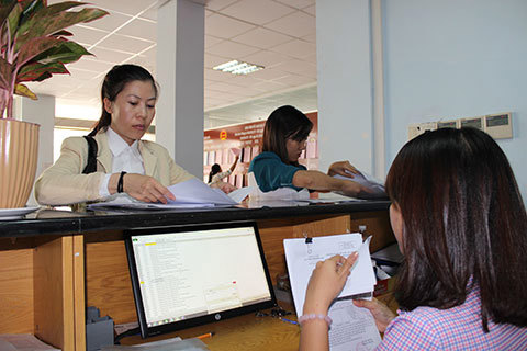 Bộ phận "một cửa" của Cục Thuế tỉnh Đồng Nai.