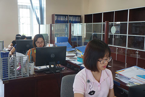 Bộ phận "một cửa" Cục Thuế Hải Dương.