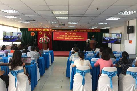 Toàn cảnh hội nghị tập huấn sáng 12/9.