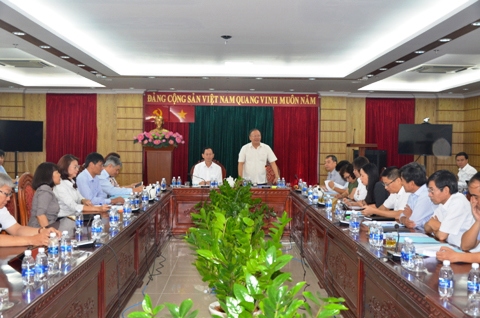 Tổng cục trưởng Tổng cục Thuế Bùi Văn Nam phát biểu chỉ đạo công tác thu ngân sách 3 tháng cuối năm và công tác chống thất thu tại Cục Thuế TP.Hồ Chí Minh. Ảnh: NM.