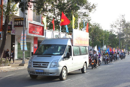 Ngay từ những ngày đầu năm, Cục Thuế Ninh Thuận đã phát động các phong trào ra quân phấn đấu hoàn thành nhiệm vụ được giao. Ảnh: V.Thanh