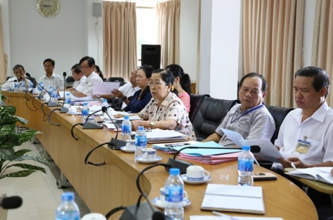 Cục Thuế Bình Dương sơ kết công tác thuế quý I và nhiệm vụ, giải pháp công tác thuế quý II/2018. Ảnh Công Đức