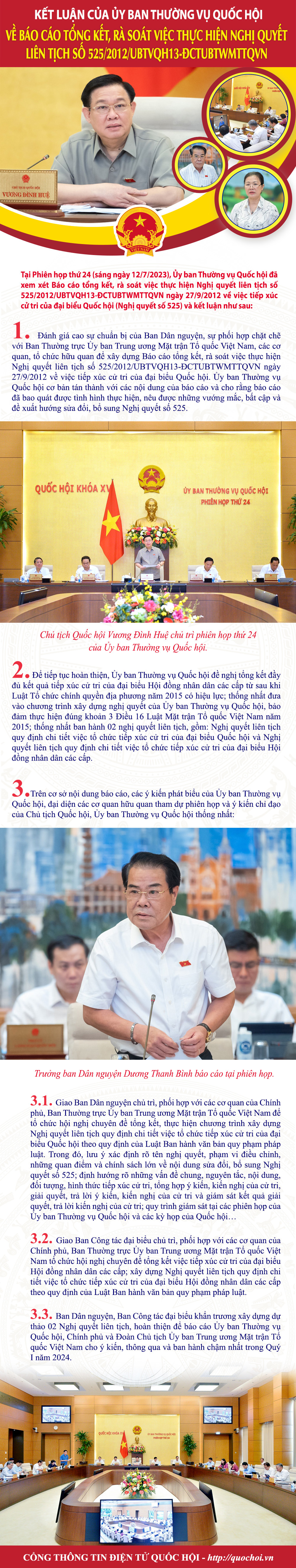 Kết luận về Báo cáo tổng kết, rà soát việc thực hiện Nghị quyết về tiếp xúc cử tri  - Ảnh 1