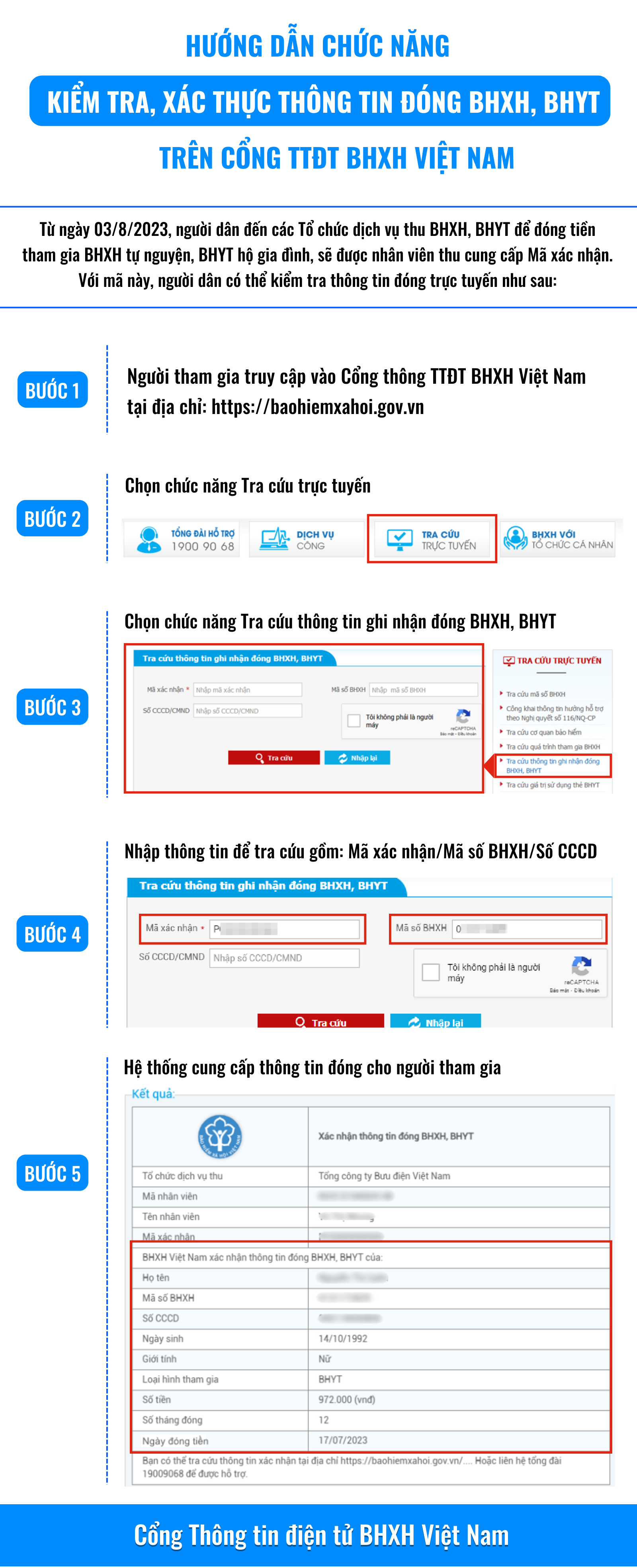 Hướng dẫn chức năng kiểm tra, xác thực thông tin đóng BHXH, BHYT trên Cổng TTĐT BHXH Việt Nam - Ảnh 1