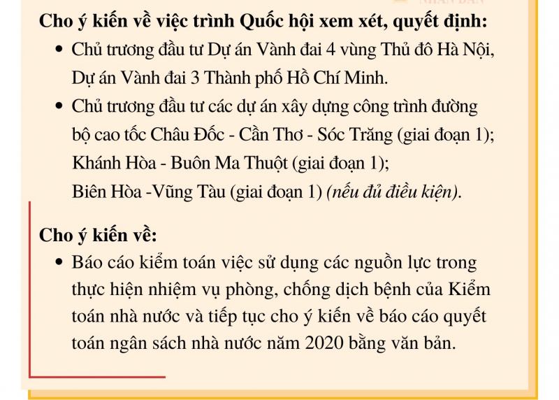 Chương trình phiên họp thứ 11 của Ủy ban Thường vụ Quốc hội - Ảnh 5